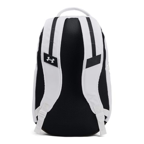 Under Armour Hustle 6.0 Backpack, Black/White