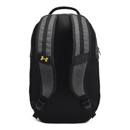 Under Armour Hustle 6.0 Backpack, Black/White