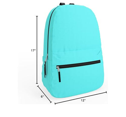 10-Pack Bulk Lightweight Backpacks, 17-Inch