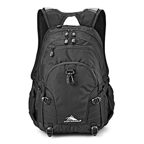High Sierra Loop Backpack with Tablet Sleeve, Black