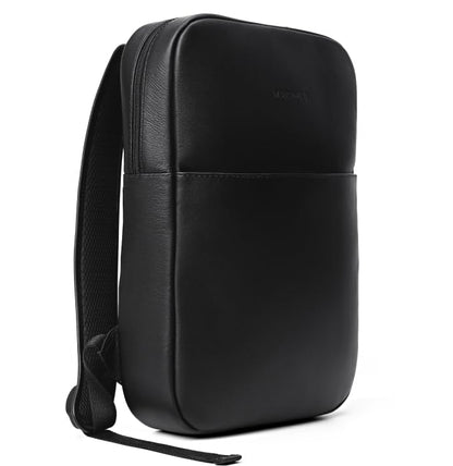 Slim Leather Laptop Backpack – Lightweight Work & Travel