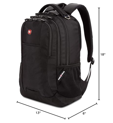 SwissGear Cecil 5505 Laptop Backpack, Pastel Brown/Black, 18-Inch