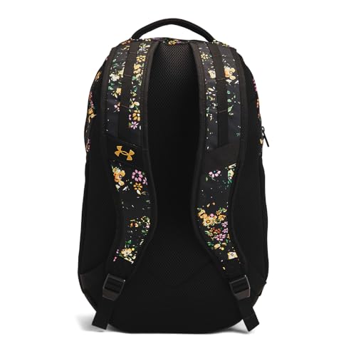Under Armour Hustle 6.0 Backpack, Black/White