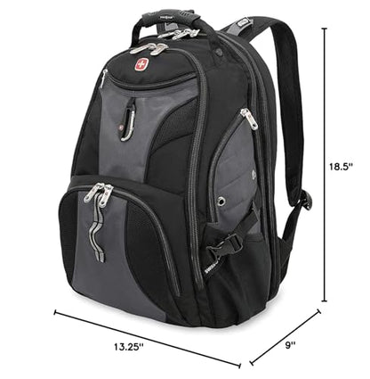 SwissGear 1900 ScanSmart TSA Laptop Backpack, 17" Black