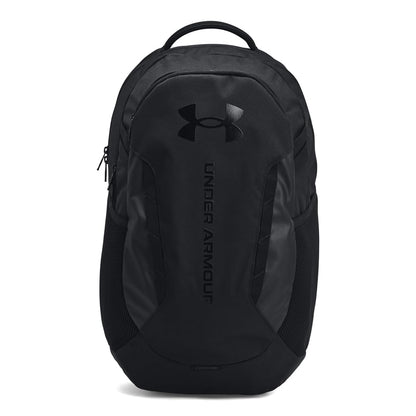 Under Armour Hustle 6.0 Backpack, Black/White