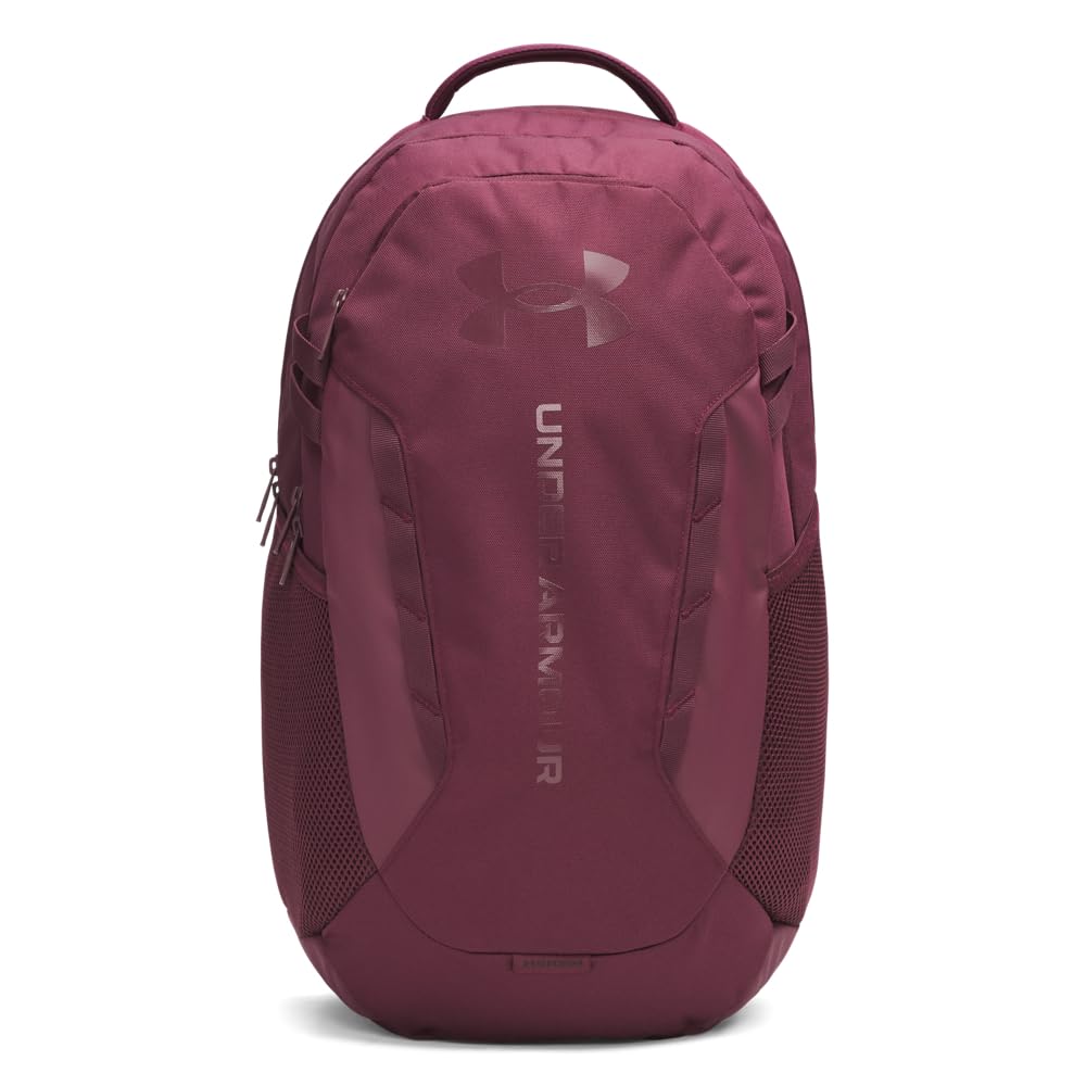 Under Armour Hustle 6.0 Backpack, Black/White