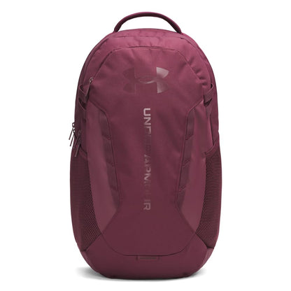 Under Armour Hustle 6.0 Backpack, Black/White
