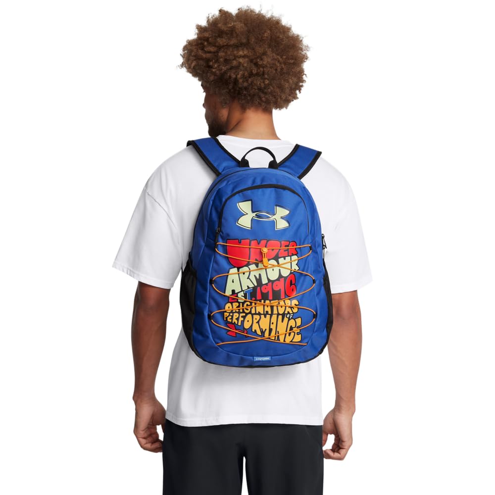 Under Armour Hustle Sport Backpack, Black/Silver
