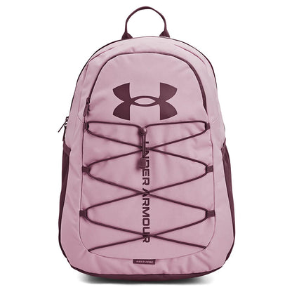 Under Armour Hustle Sport Backpack, Black/Silver