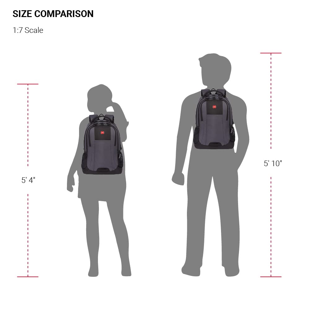 SwissGear Cecil 5505 Laptop Backpack, Pastel Brown/Black, 18-Inch