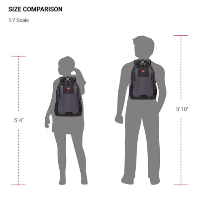 SwissGear Cecil 5505 Laptop Backpack, Pastel Brown/Black, 18-Inch