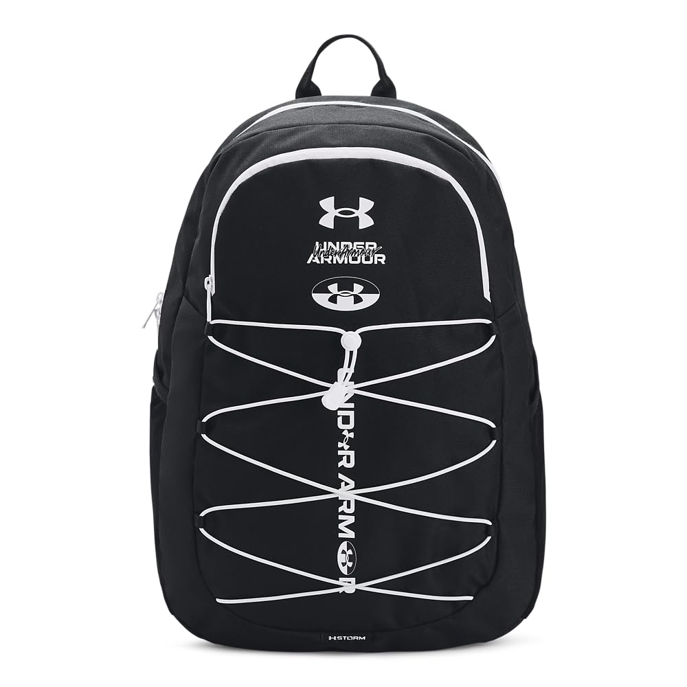 Under Armour Hustle Sport Backpack, Black/Silver