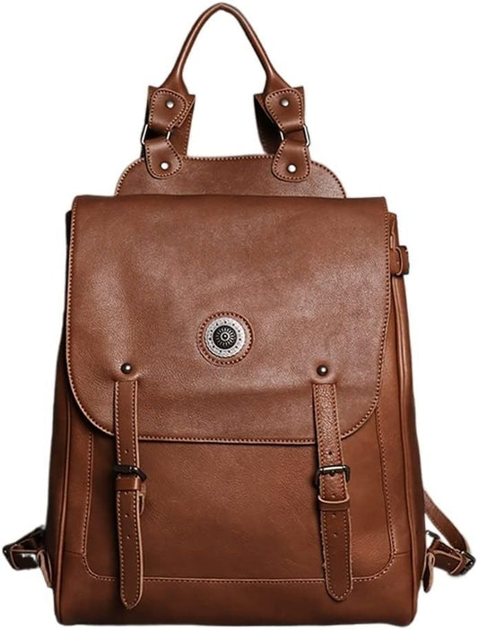 Backpack Men Leather Rucksack Men Travel Bag Men Laptop