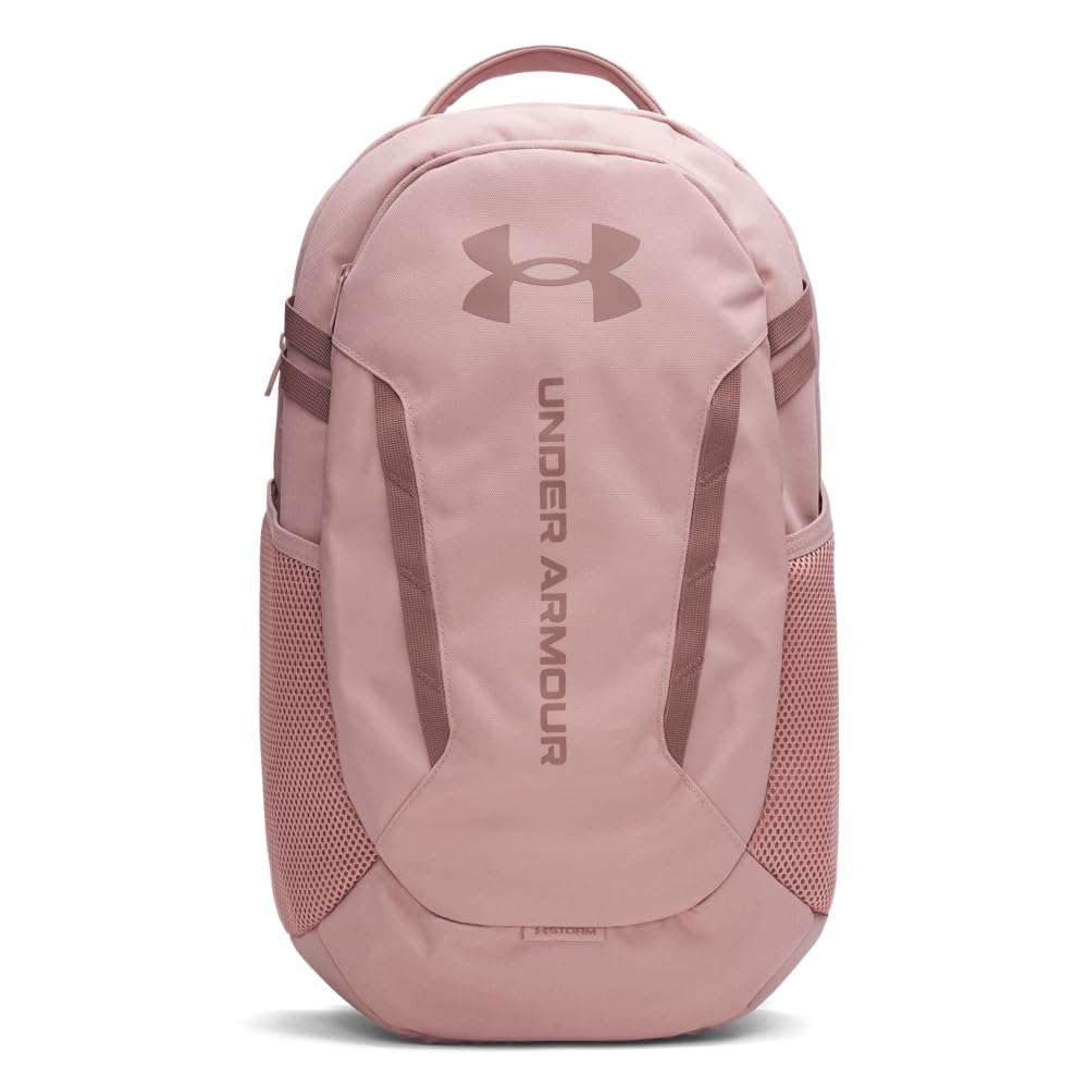 Under Armour Hustle 6.0 Backpack, Black/White