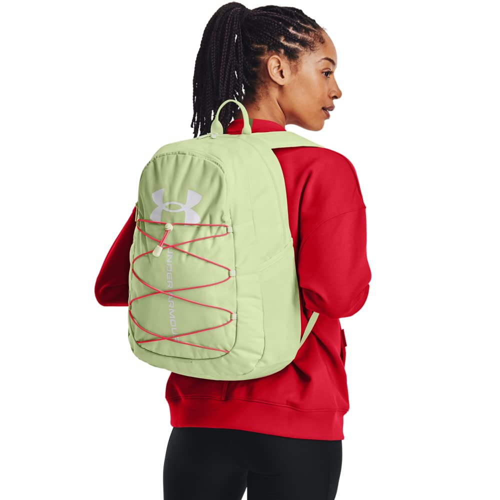 Under Armour Hustle Sport Backpack, Black/Silver