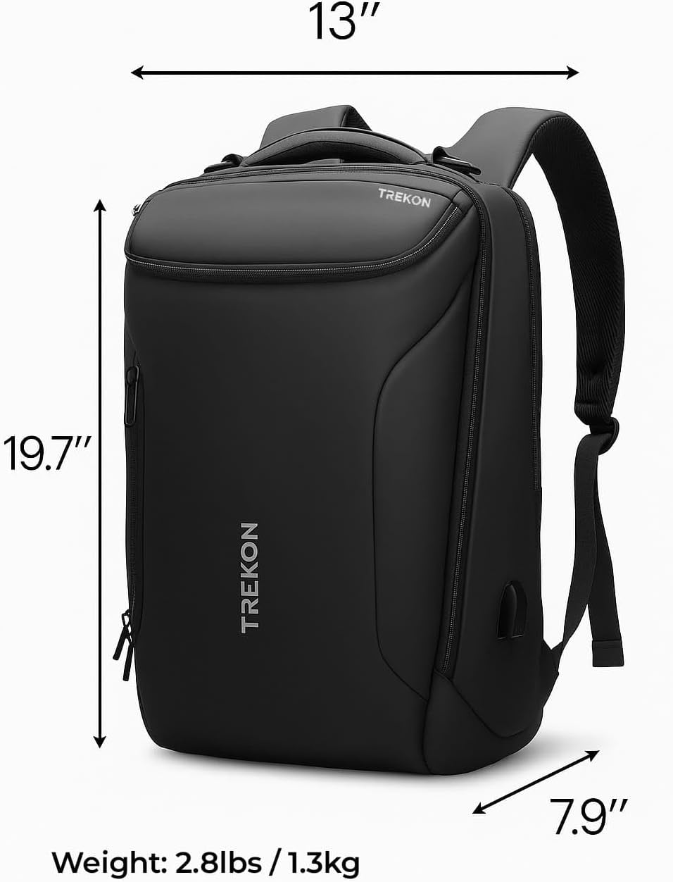TREKON Smart Business Backpack – Waterproof Travel Laptop Bag