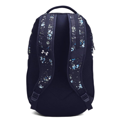 Under Armour Hustle 6.0 Backpack, Black/White