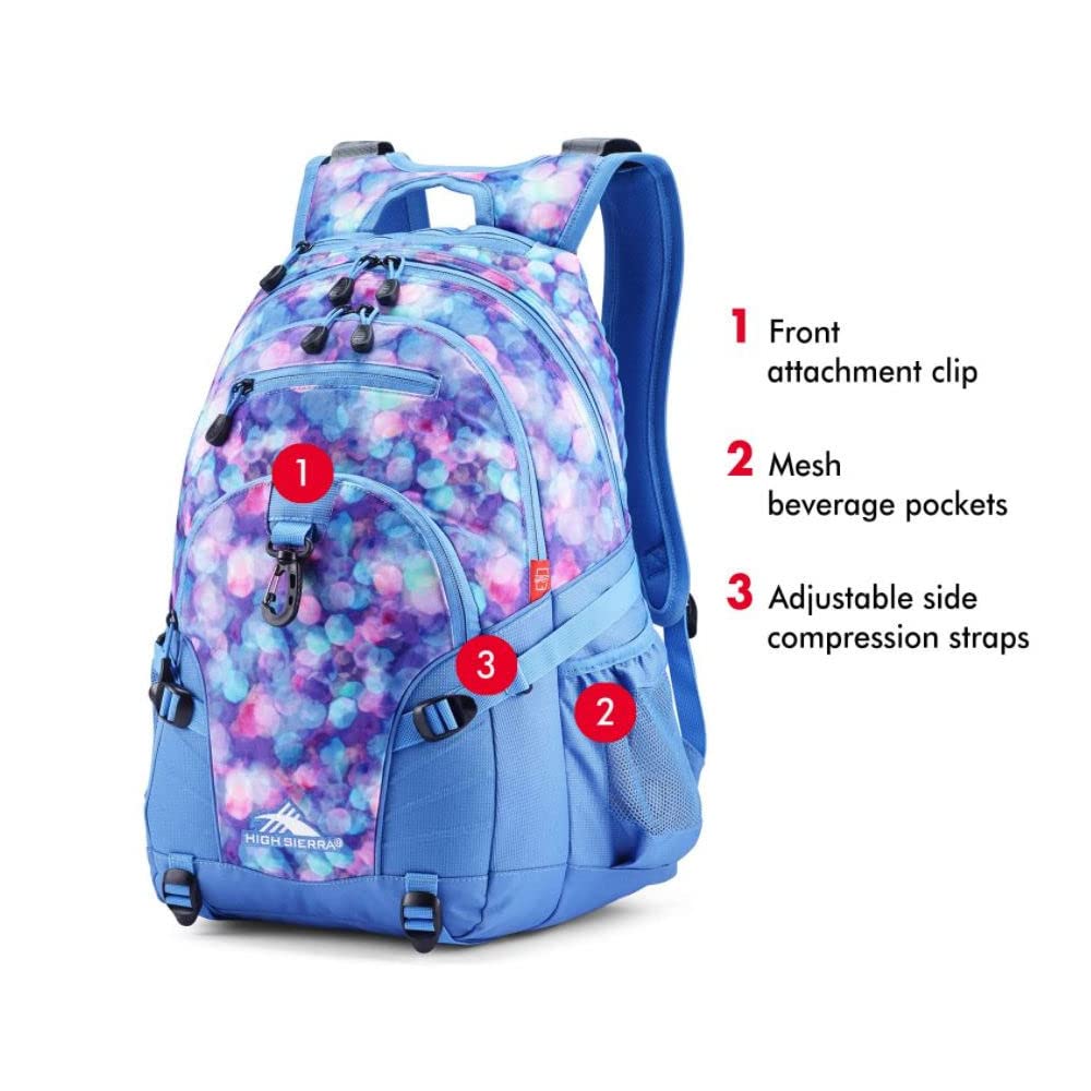 High Sierra Loop Backpack with Tablet Sleeve, Black