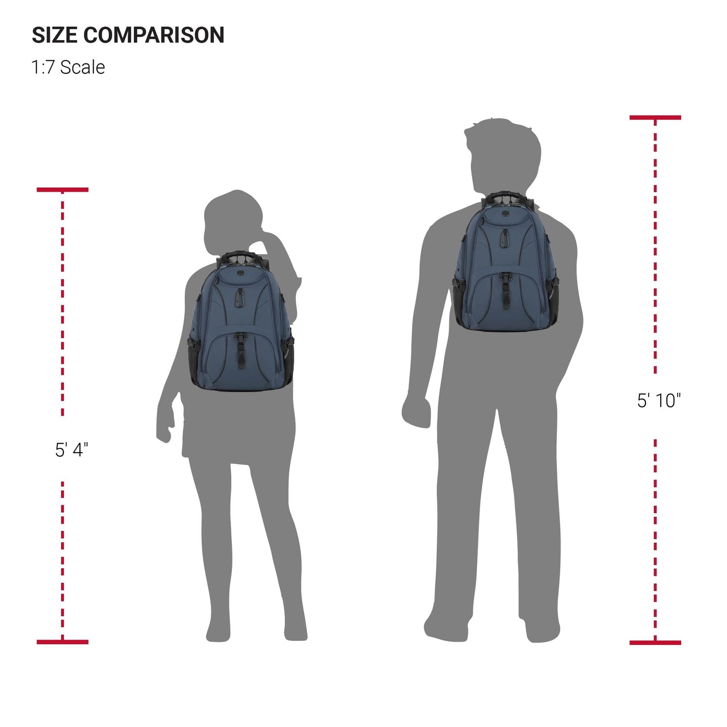 SwissGear 1900 ScanSmart TSA Laptop Backpack, 17" Black