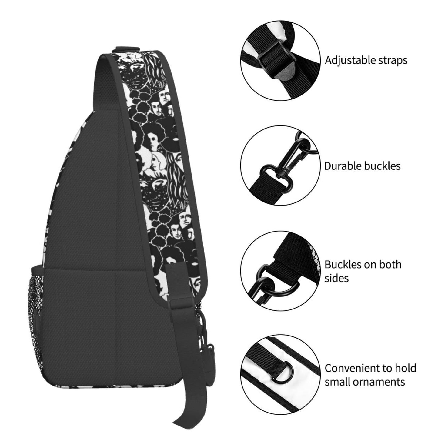 Camo Forest Hunting Sling Backpack, Unisex