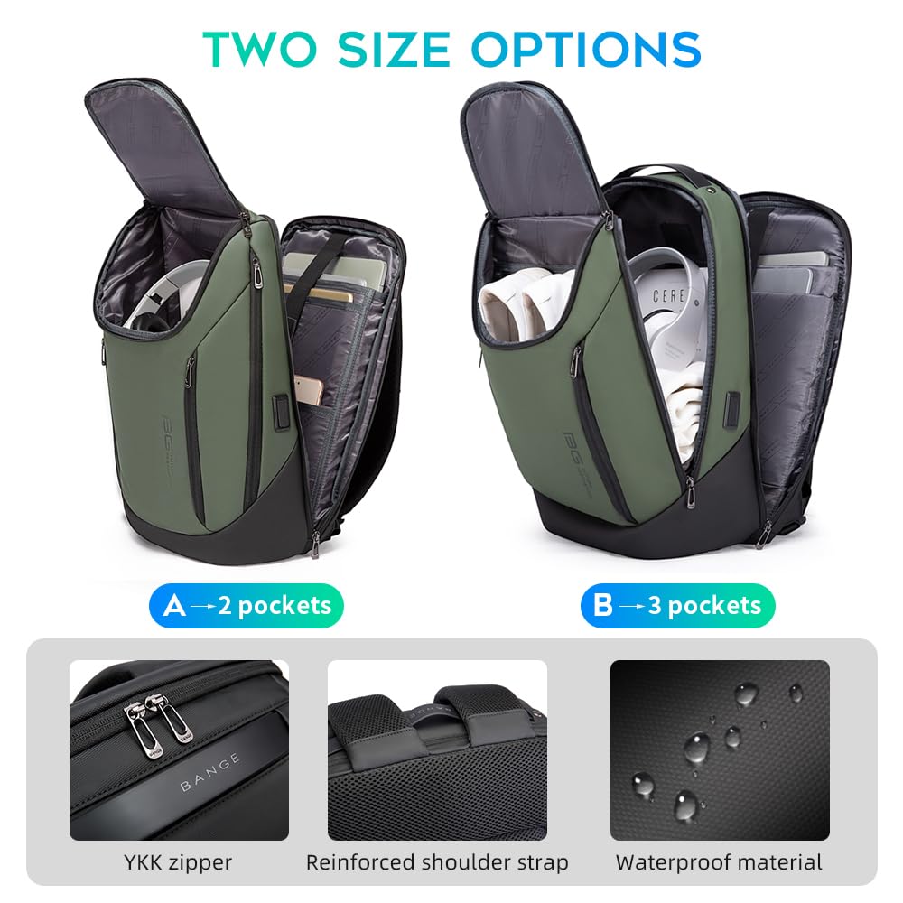 BANGE 15.6" Waterproof Laptop Backpack
