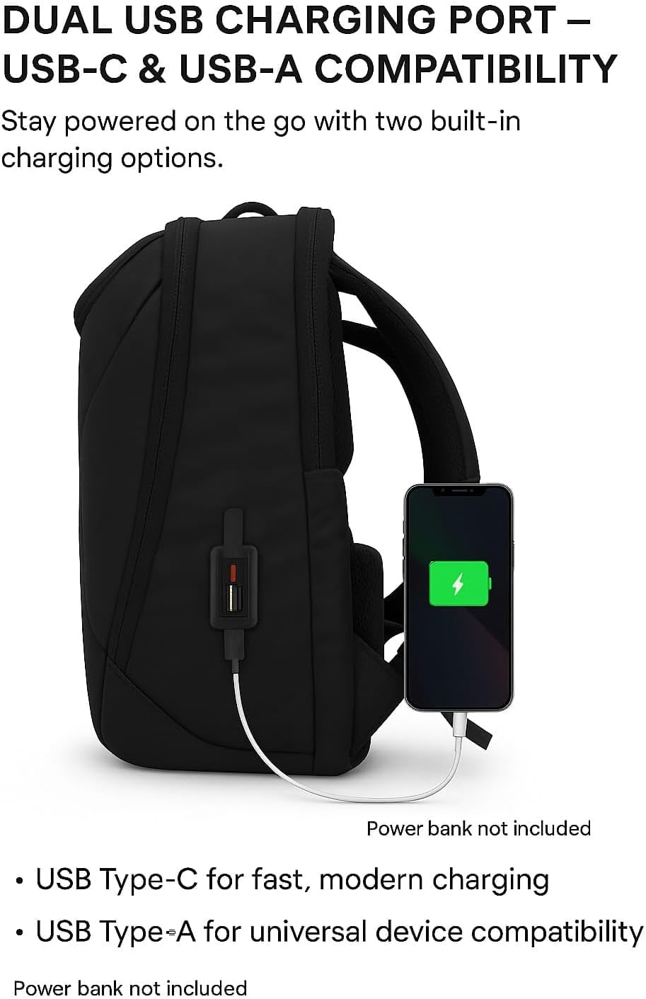 TREKON Smart Business Backpack – Waterproof Travel Laptop Bag