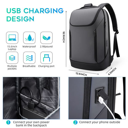 BANGE 15.6" Waterproof Laptop Backpack