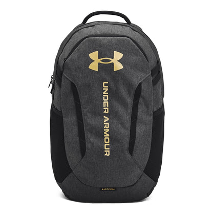 Under Armour Hustle 6.0 Backpack, Black/White
