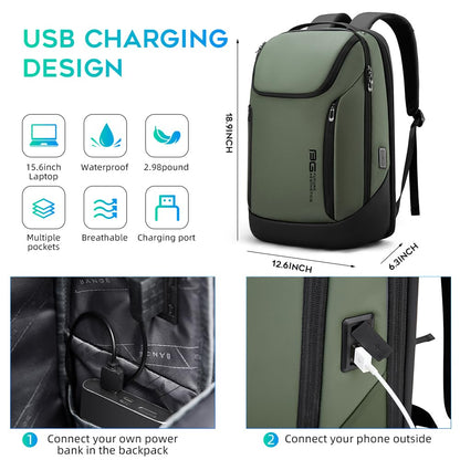 BANGE 15.6" Waterproof Laptop Backpack