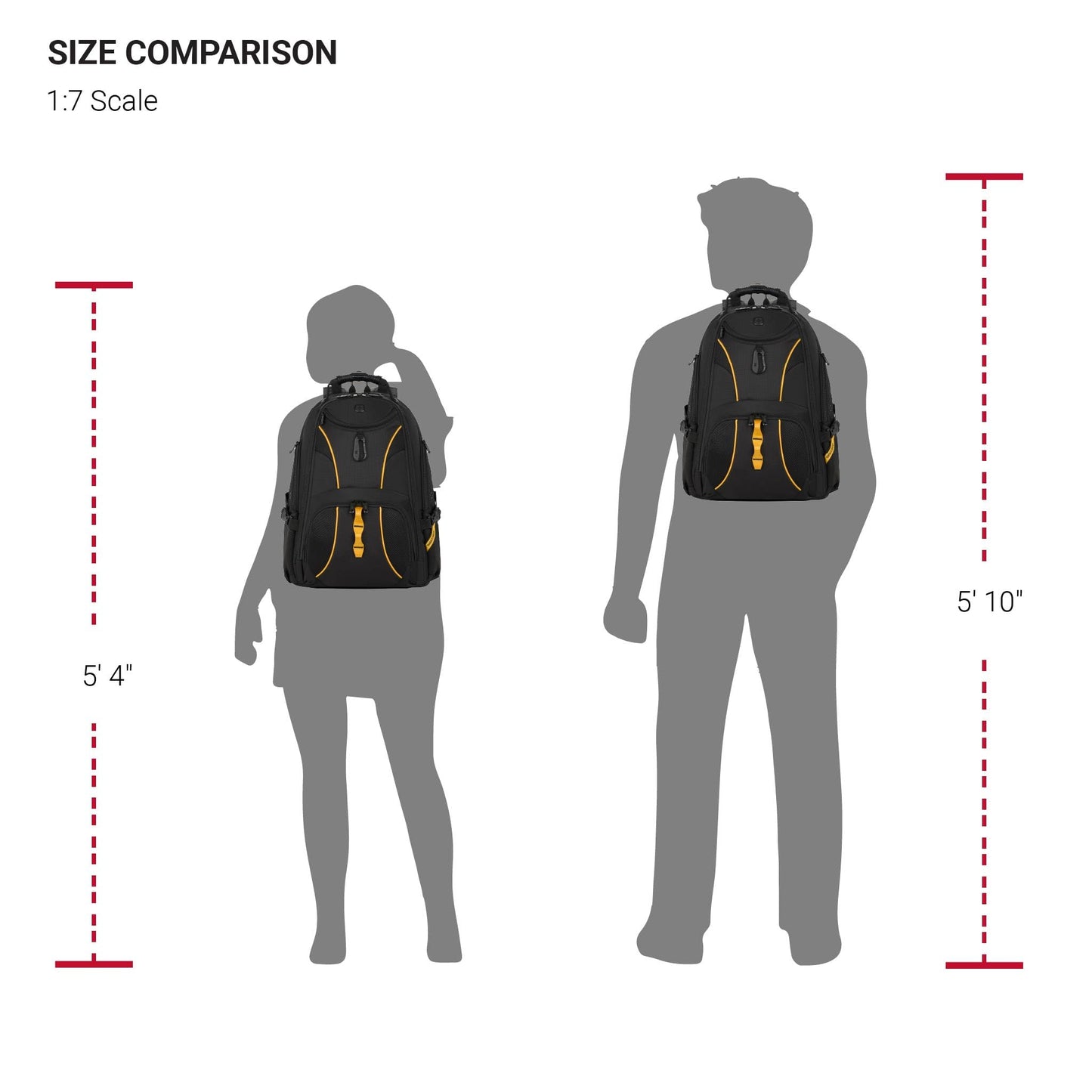 SwissGear 1900 ScanSmart TSA Laptop Backpack, 17" Black