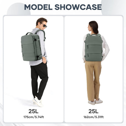 Coowoz Waterproof Travel Backpack, Peacock Blue