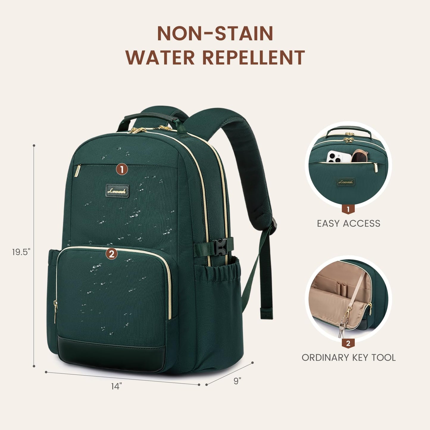 LOVEVOOK Laptop Backpack for Women