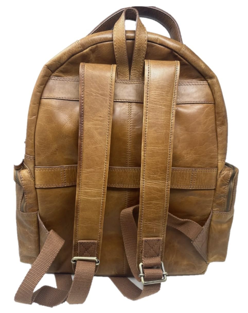 Rawlings Heritage 1887 Men's Leather Backpack, Brown