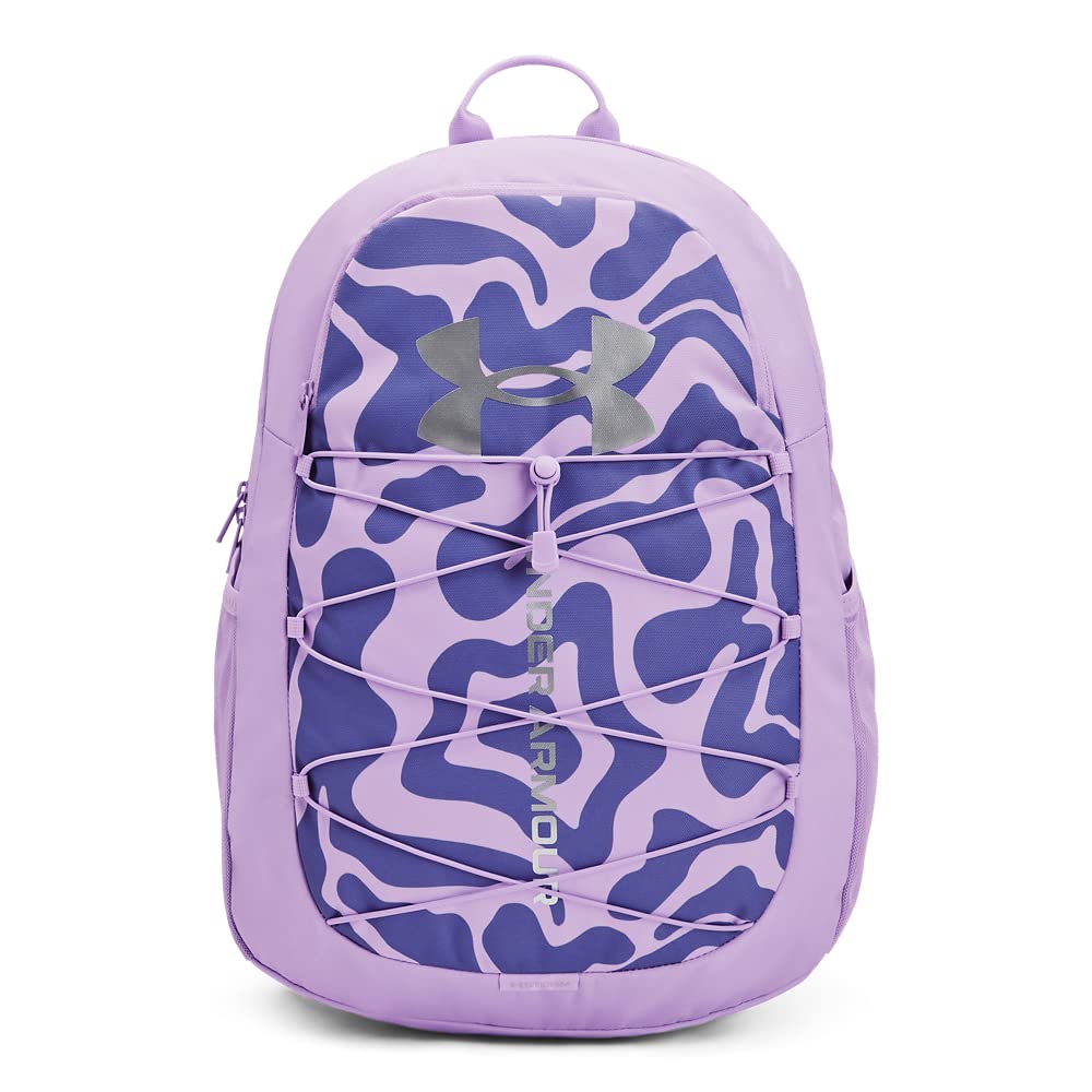 Under Armour Hustle Sport Backpack, Black/Silver
