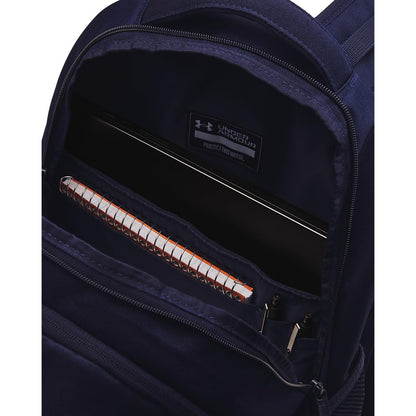 Under Armour Hustle 6.0 Backpack, Black/White