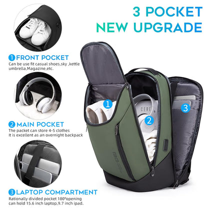BANGE 15.6" Waterproof Laptop Backpack