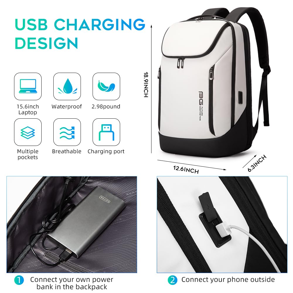 BANGE 15.6" Waterproof Laptop Backpack