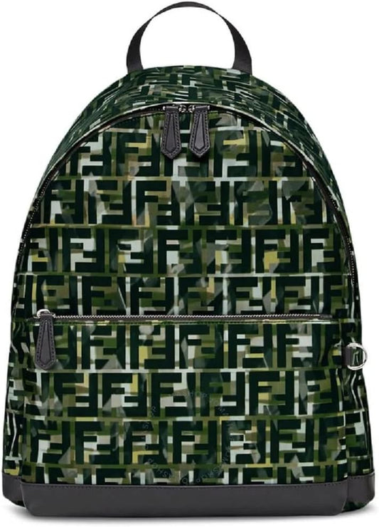 Fendi FF Multicolor FF Camouflage Backpack 8BT298