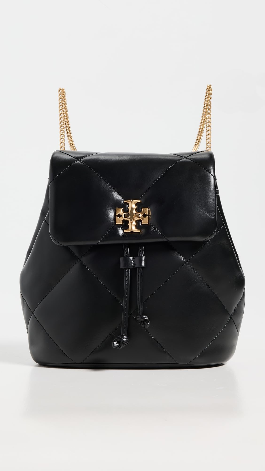 Tory Burch Women's Kira Diamond Quilt Mini Backpack, Black, One Size