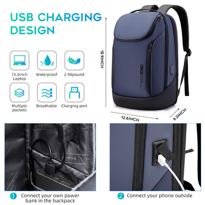 BANGE 15.6" Waterproof Laptop Backpack