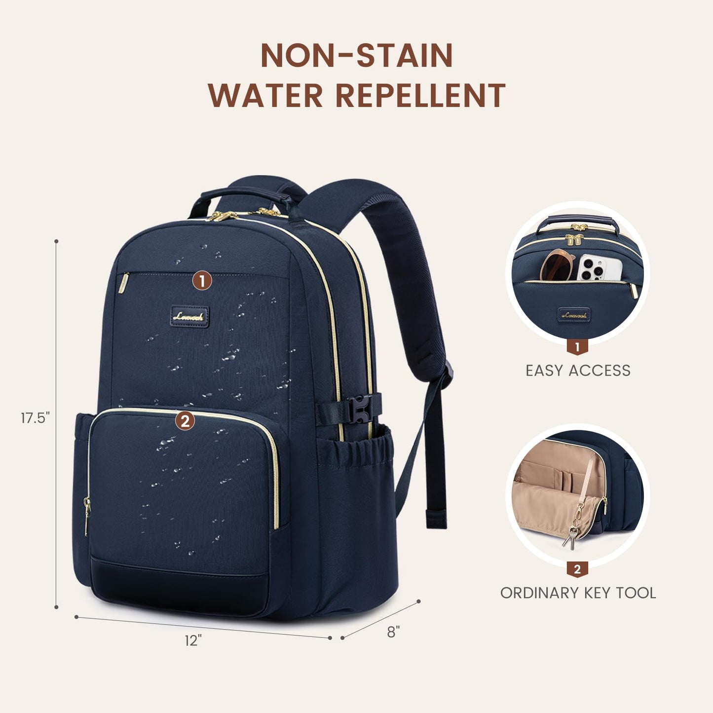 LOVEVOOK Laptop Backpack for Women