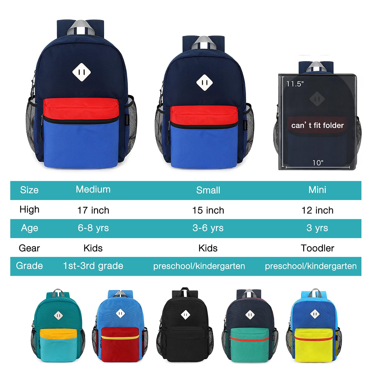 STEAMEDBUN Kindergarten Backpack for Boys, Age 3-6