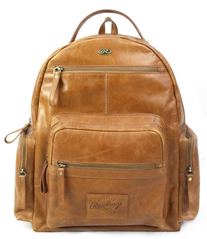Rawlings Heritage 1887 Men's Leather Backpack, Brown