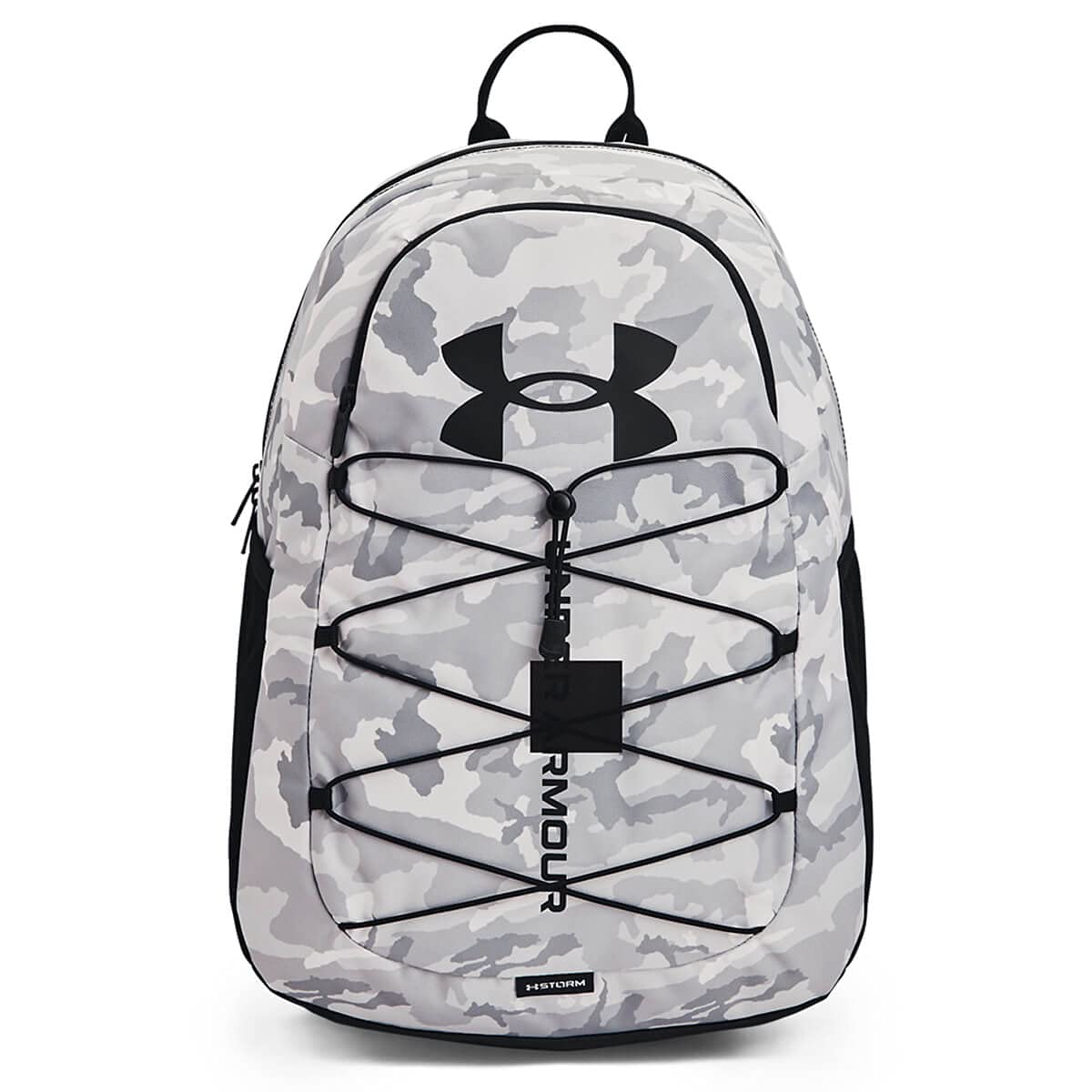 Under Armour Hustle Sport Backpack, Black/Silver