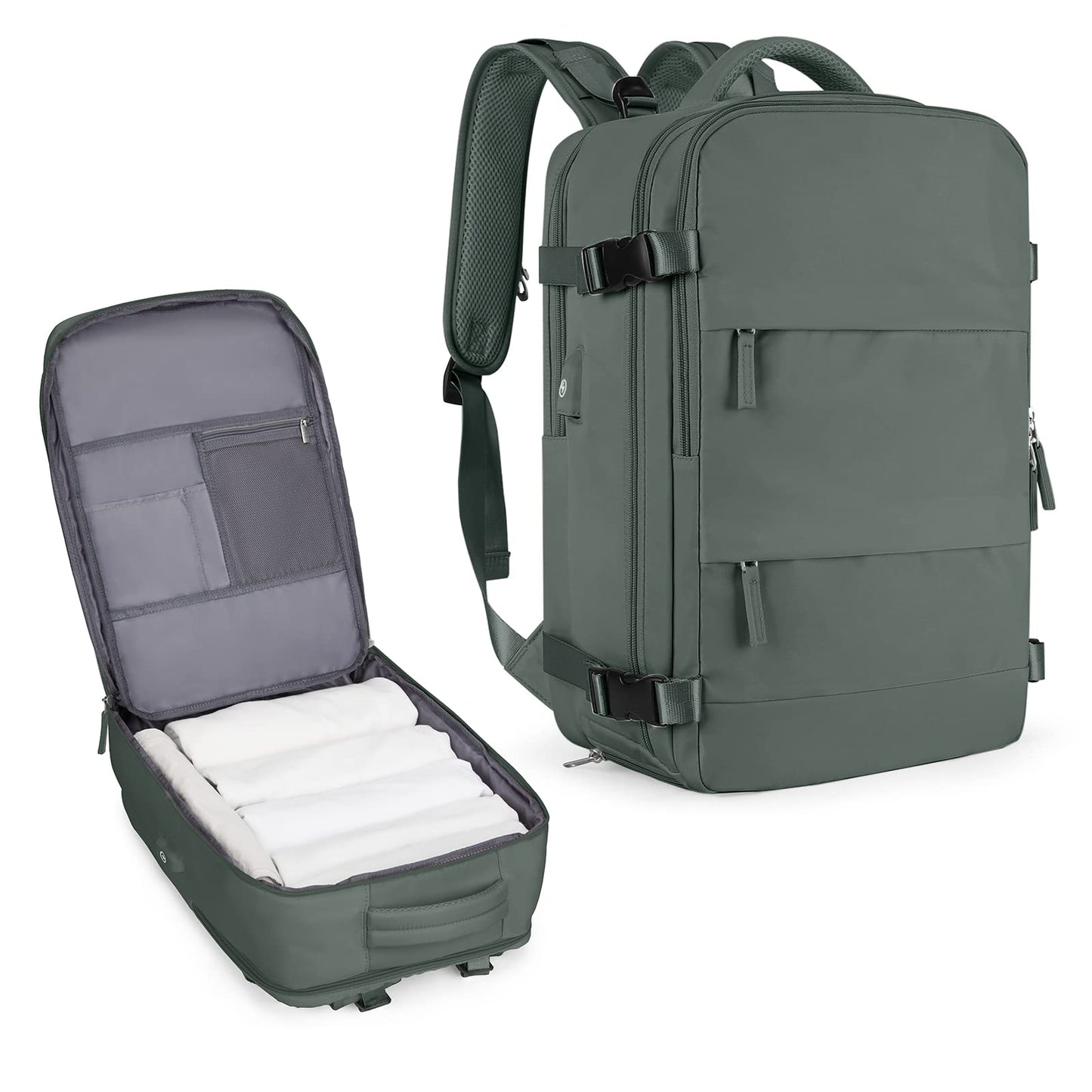 Coowoz Waterproof Travel Backpack, Peacock Blue