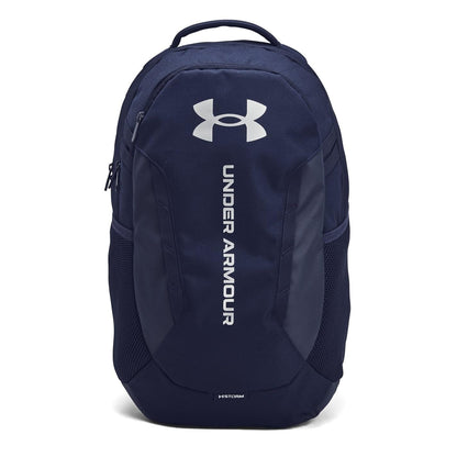 Under Armour Hustle 6.0 Backpack, Black/White