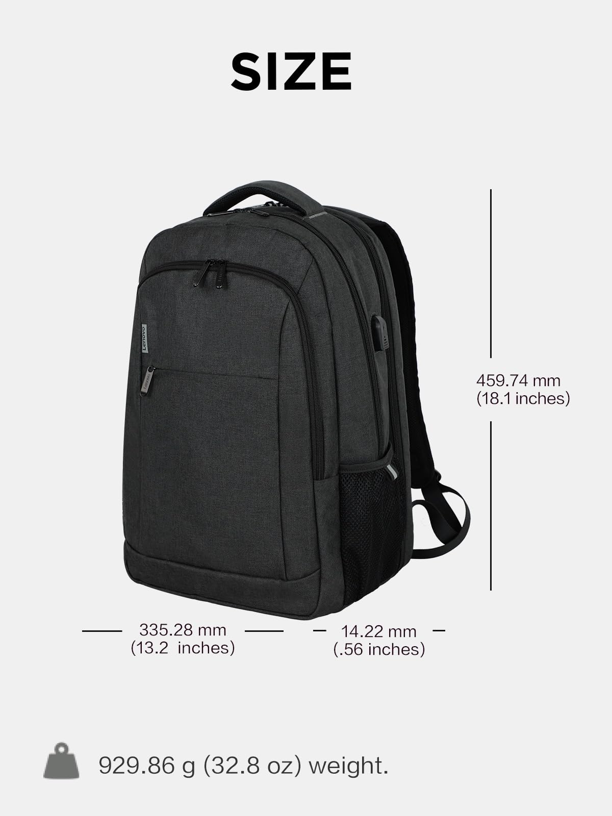 Lenovo 16" ECO Laptop Backpack, Black