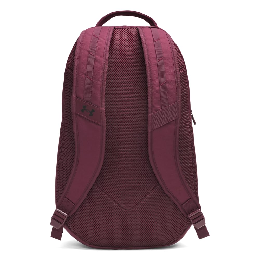 Under Armour Hustle 6.0 Backpack, Black/White