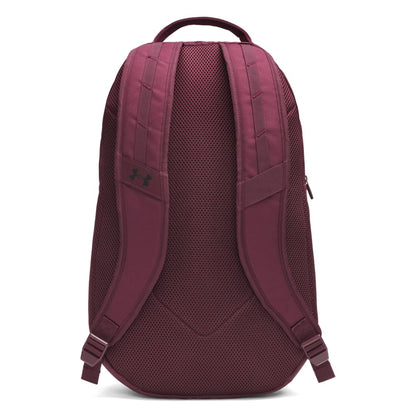 Under Armour Hustle 6.0 Backpack, Black/White