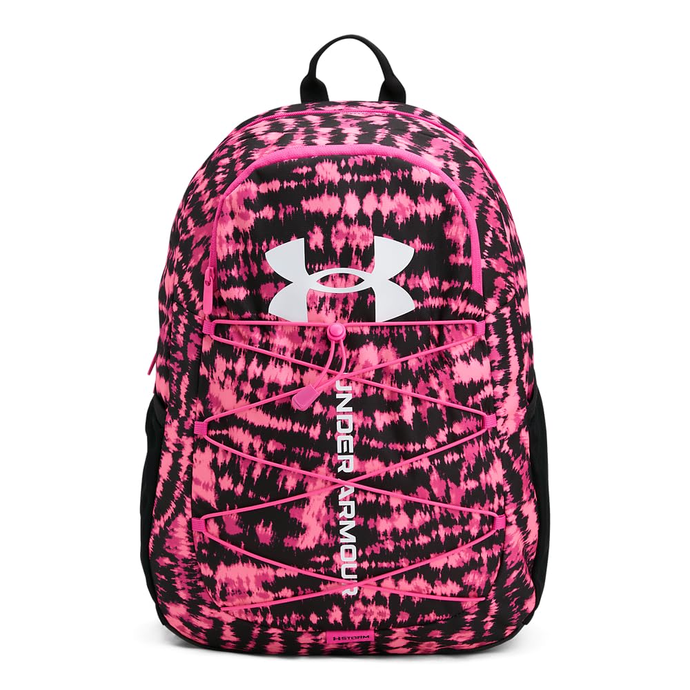 Under Armour Hustle Sport Backpack, Black/Silver